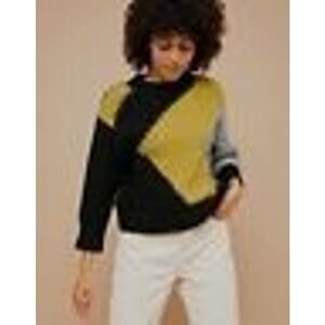 TOPSHOP Chunky Abstract Sweater